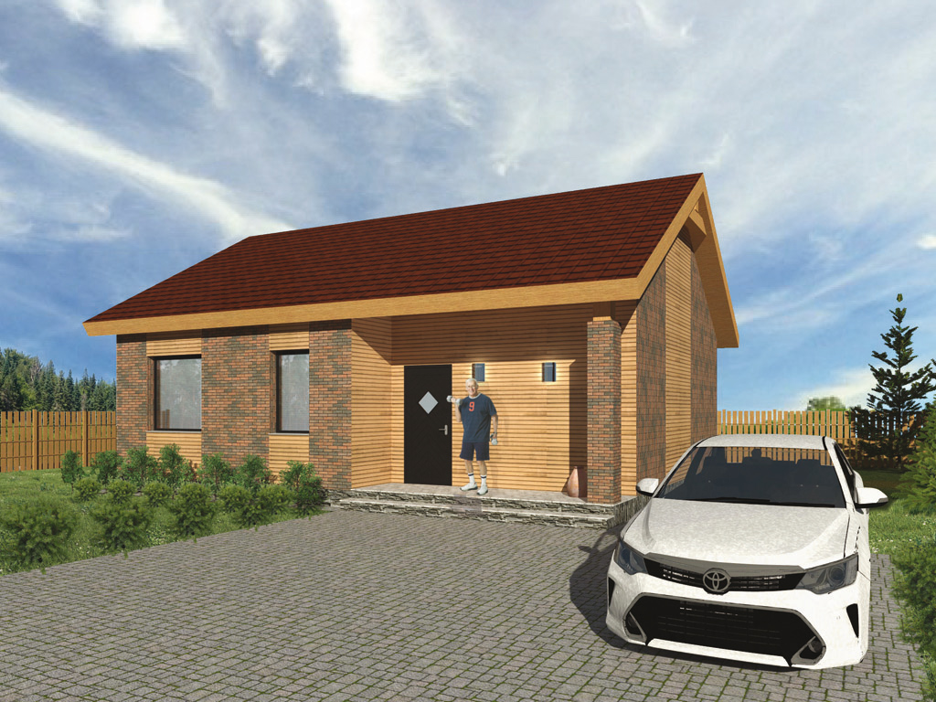 Проект строительства дома Рыбацкий домик